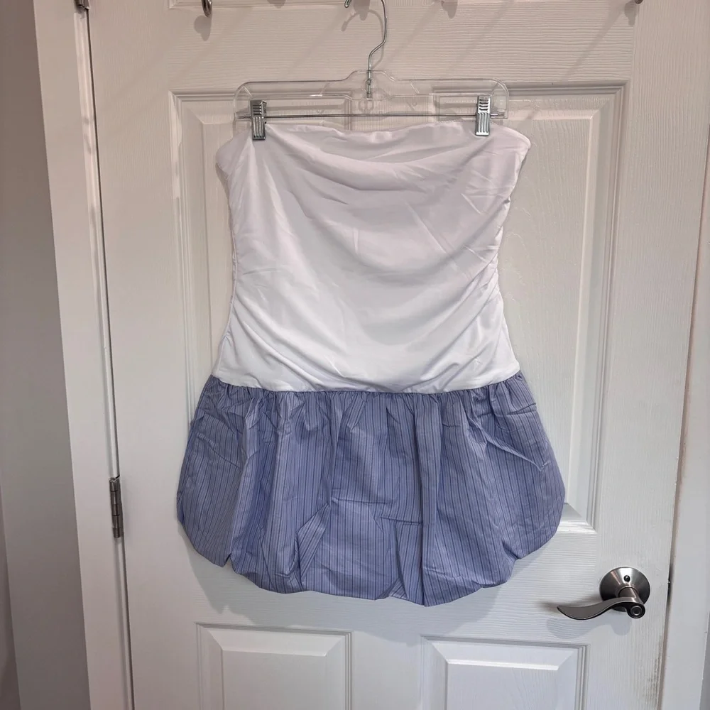 Anthropologie NIA Janay Strapless Bubble Mini Dress - Picture 5 of 9